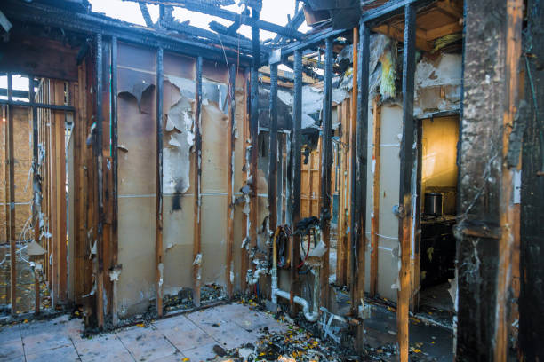 Professional Smoke Damage Restoration technician working in National Park, NJ